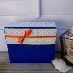 Stationery Box Set - Blue, Yellow And Orange Thank..